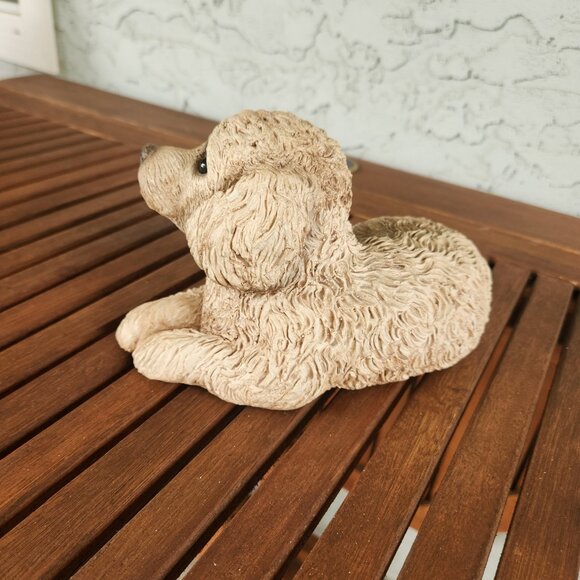 Sandicast Dog Figurine Realistic Puppy Sculpture, 8” Long x 5” High Collectible - Picture 8 of 15